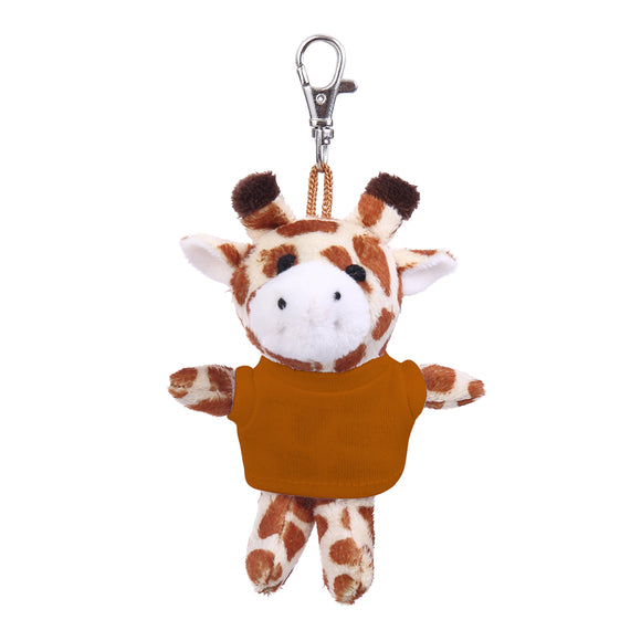 Giraffe Keychain with Tee 4"