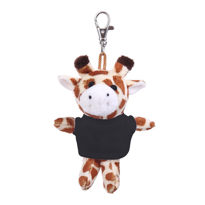 Giraffe Keychain in Custom Tee 4" - plush keychain from Plushland