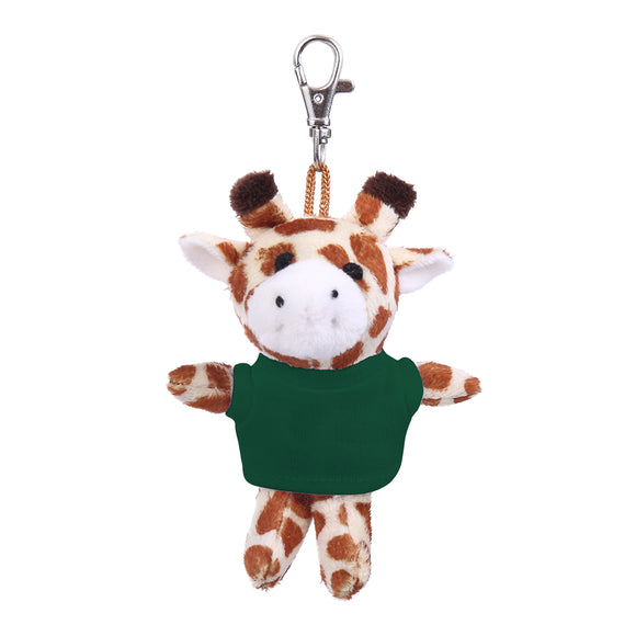 Giraffe Keychain with Tee 4"