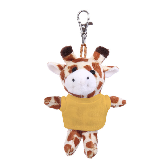 Giraffe Keychain with Tee 4"