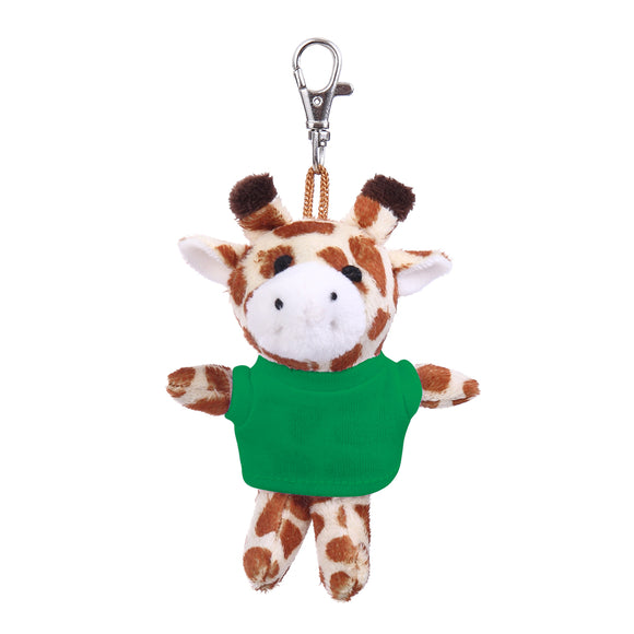 Giraffe Keychain with Tee 4"