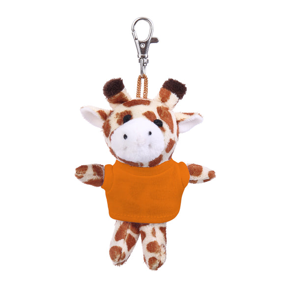Giraffe Keychain with Tee 4"