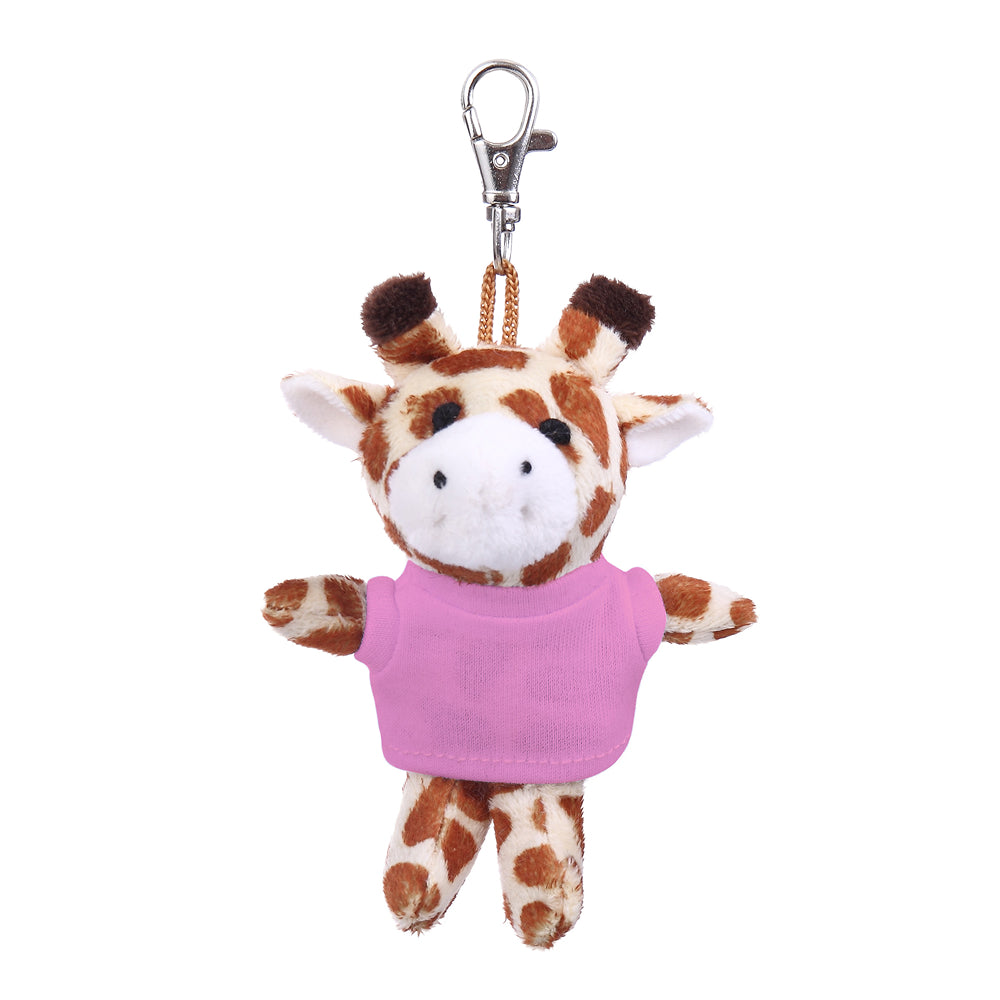 Giraffe Keychain with Tee 4"