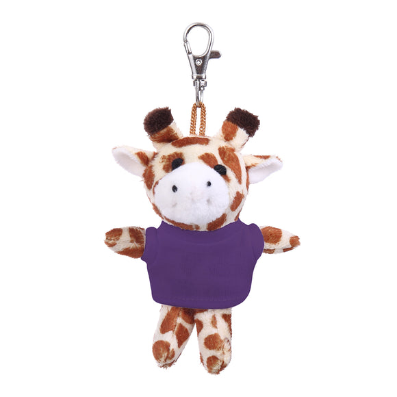 Giraffe Keychain with Tee 4"