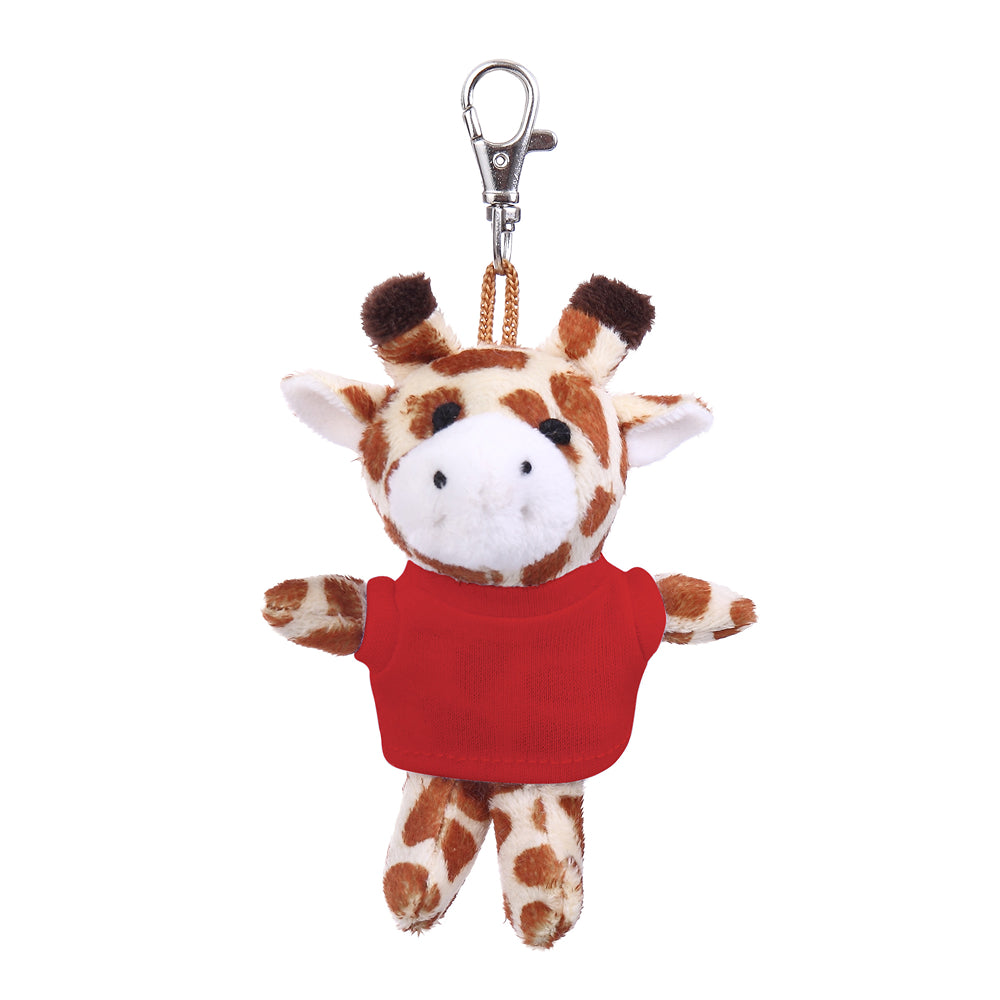 Giraffe Keychain with Tee 4"
