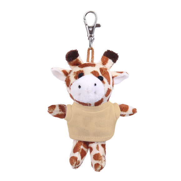 Giraffe Keychain with Tee 4"