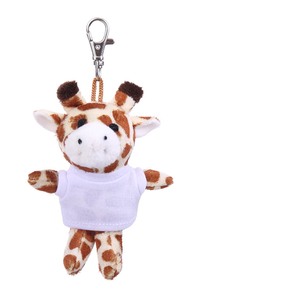 Giraffe Keychain with Tee 4"