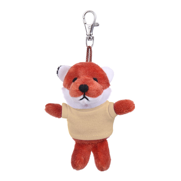 Fox Keychain with Tee 4"