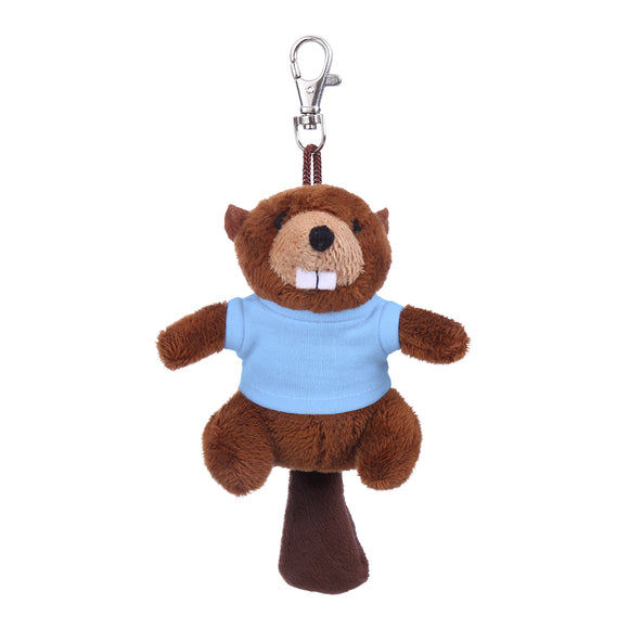 Beaver Keychain with Tee 4"
