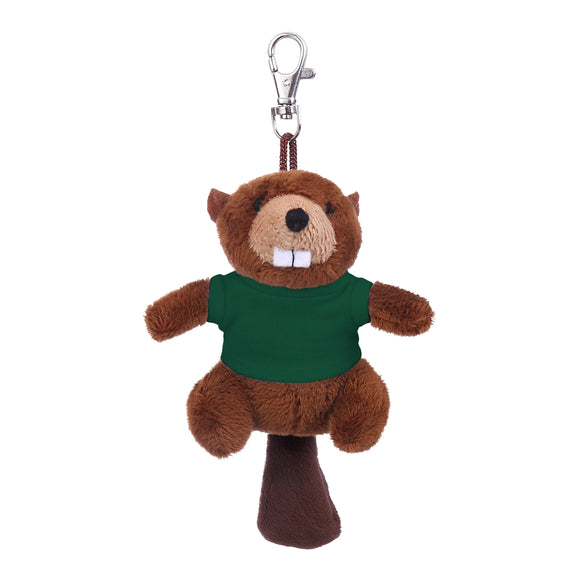 Beaver Keychain with Tee 4"