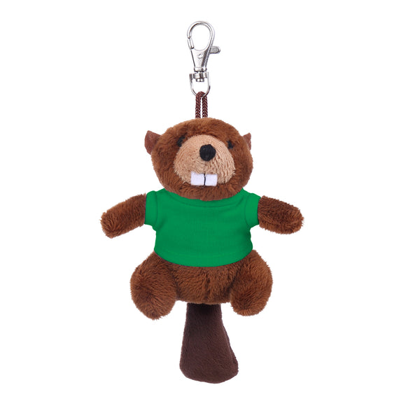 Beaver Keychain with Tee 4"