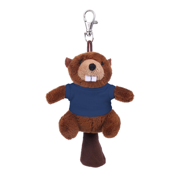 Beaver Keychain with Tee 4"