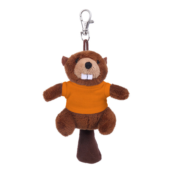 Beaver Keychain with Tee 4"