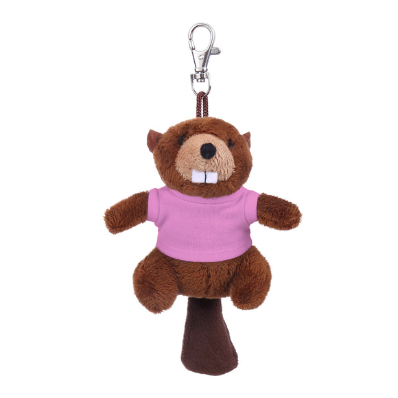 Beaver Keychain with Tee 4"