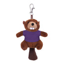 Beaver Keychain with Tee 4"-3