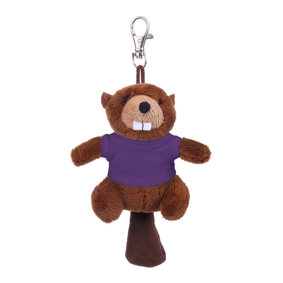 Beaver Keychain with Tee 4"