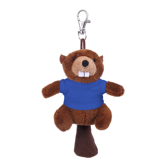 Beaver Keychain with Tee 4"