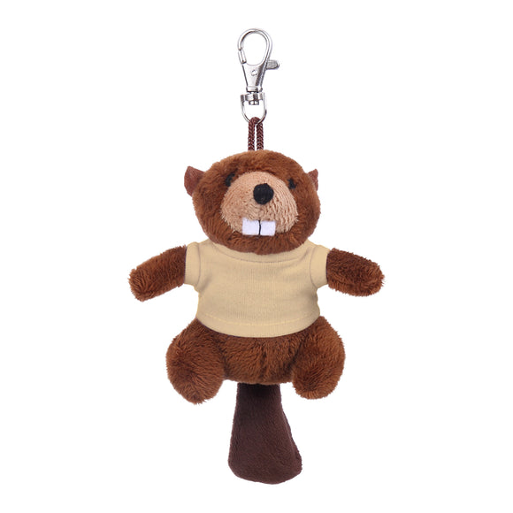 Beaver Keychain with Tee 4"