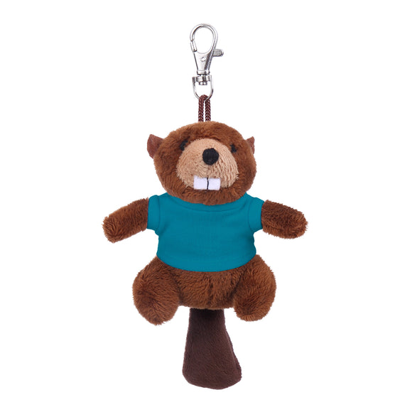 Beaver Keychain with Tee 4"