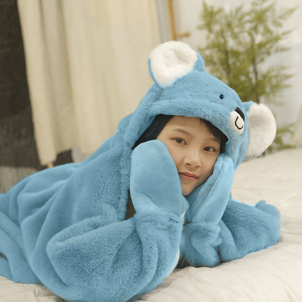 Koala Sensory Weighted Stuffed Animal Robe Hoodie Blanket – Plushland