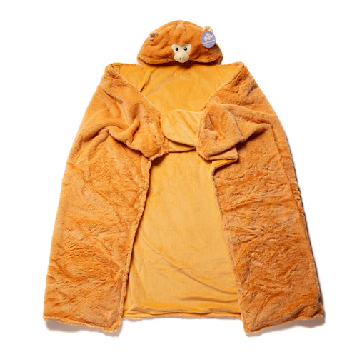 Monkey Weighted Hoodie Blanket
