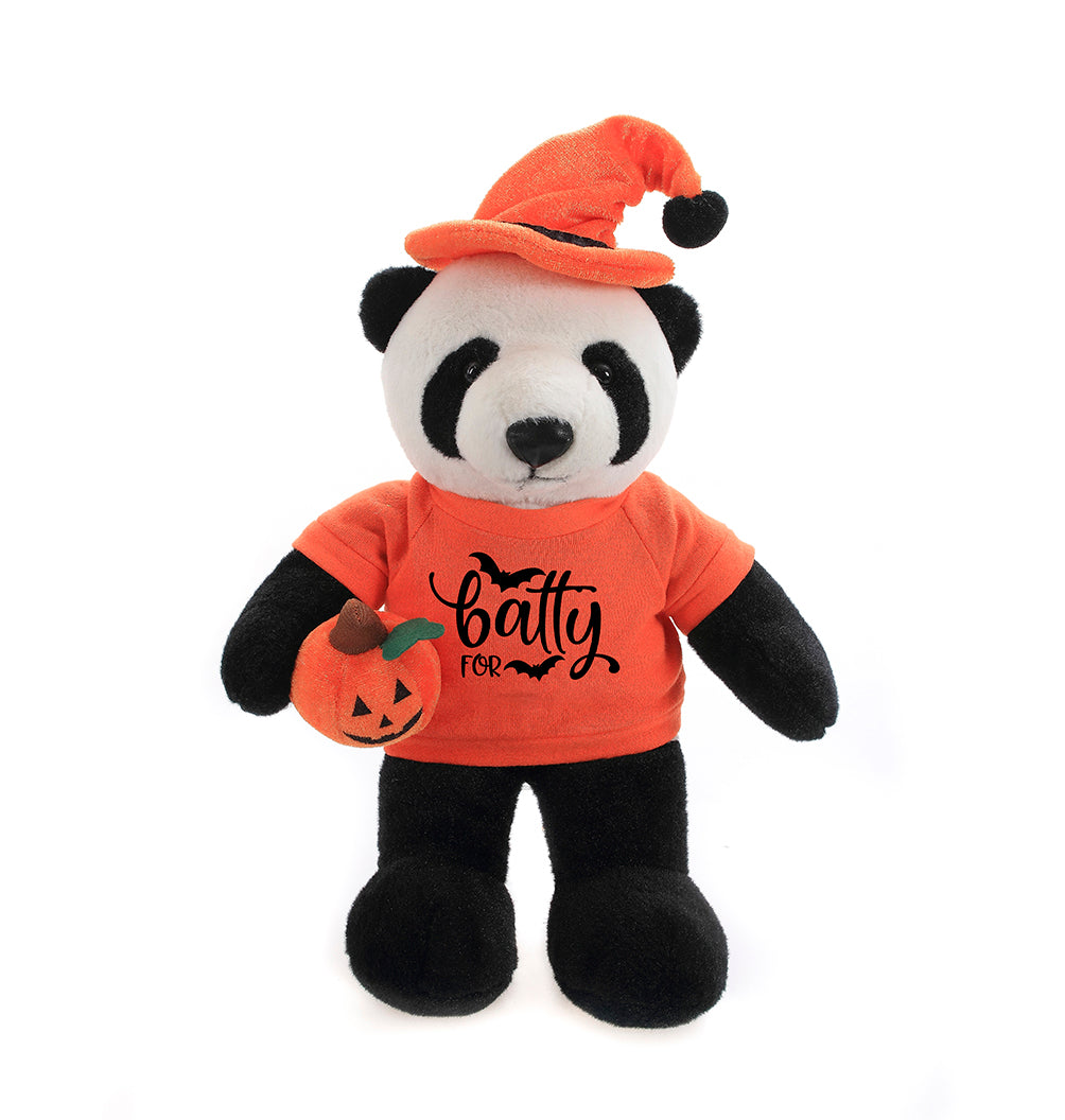 12'' Standing Halloween Floppy Panda with by Plushland