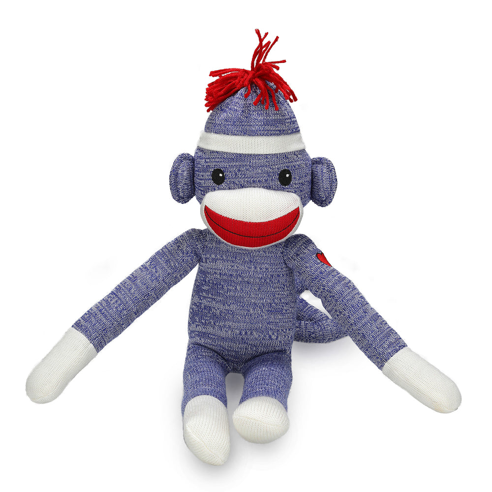 Sock Monkey 20" Blue