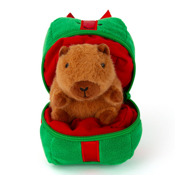 Zip Up Capybara Plush Animal
