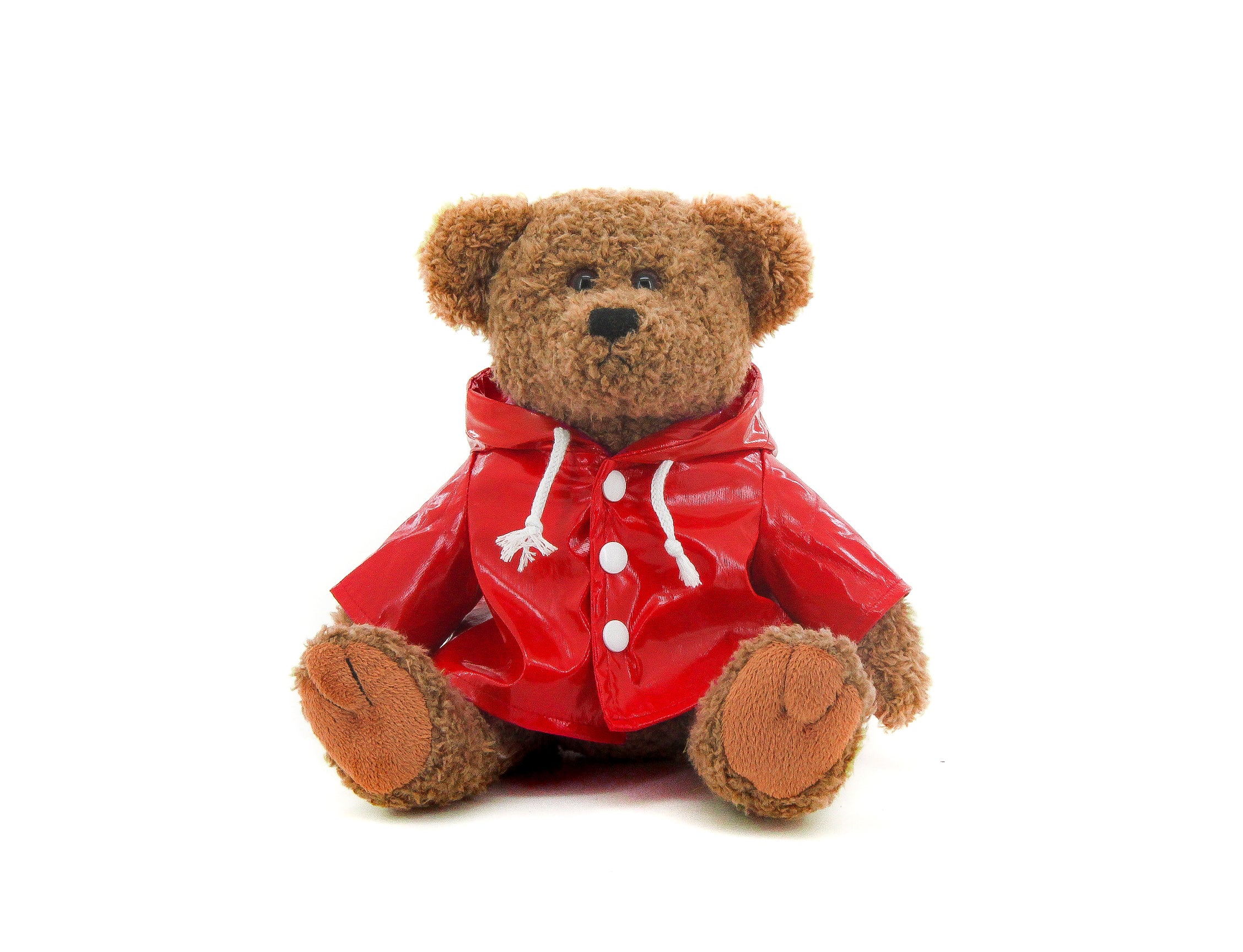 Oatmeal Bear with Raincoat 12"