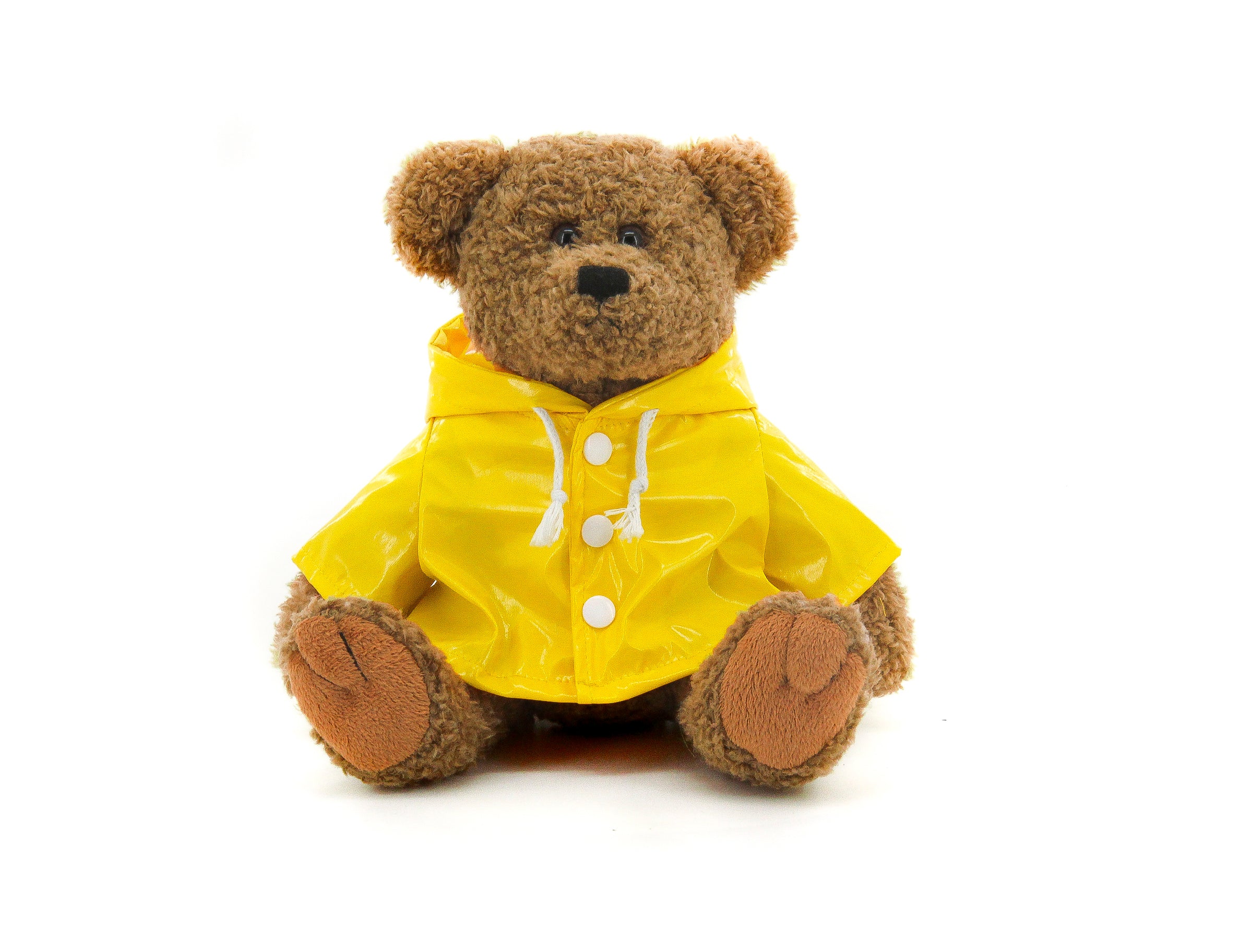 Oatmeal Bear with Raincoat 12"