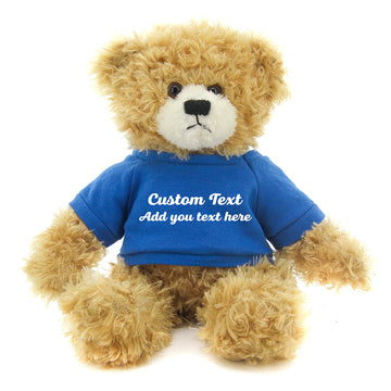 Beige Brandon Bear in Custom Tee 11"