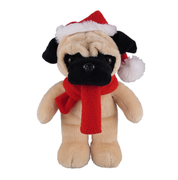 Customizable Scarf Pug 8"