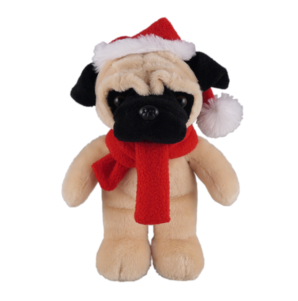 Customizable Scarf Pug 8"