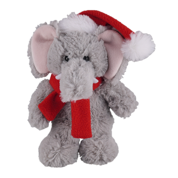 Xmas Scarf Elephant 8"