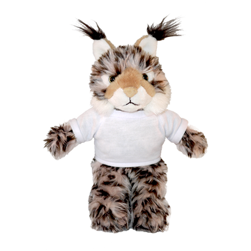 Lynx Cat in Personalized Jeans Overall 12"
