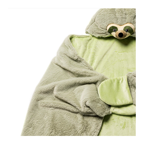Weighted Sloth Hoodie Blanket