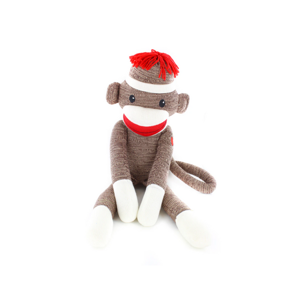 Sock Monkey Brown 20”