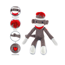 Sock Monkey Brown 20”