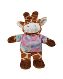 Soft Plush Giraffe with Tee 8"-17