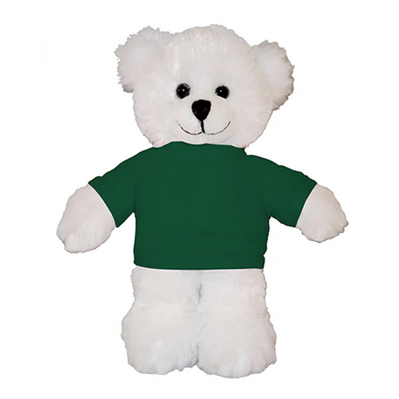 Soft Plush White Teddy Bear with Tee