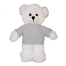 Soft Plush White Teddy Bear with Tee-7