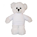 Soft Plush White Teddy Bear with Tee-16
