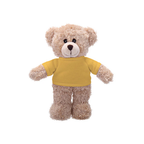 Soft Plush Tan Teddy Bear with Tee