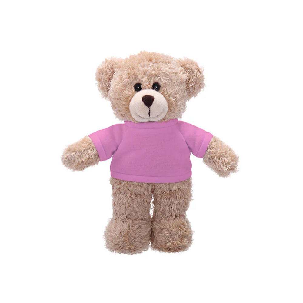 Soft Plush Tan Teddy Bear with Tee