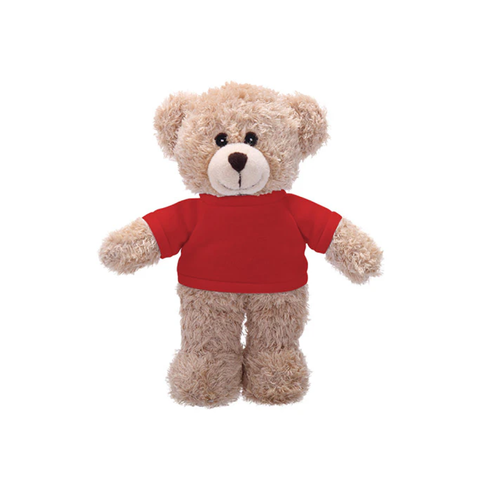 Soft Plush Tan Teddy Bear with Tee