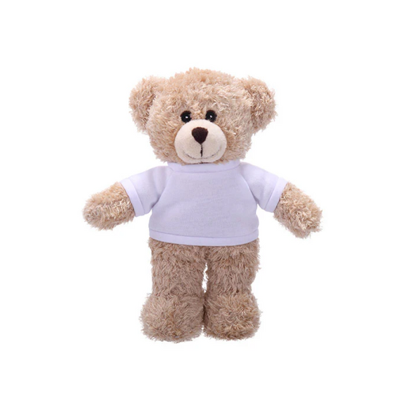 Soft Plush Tan Teddy Bear with Tee
