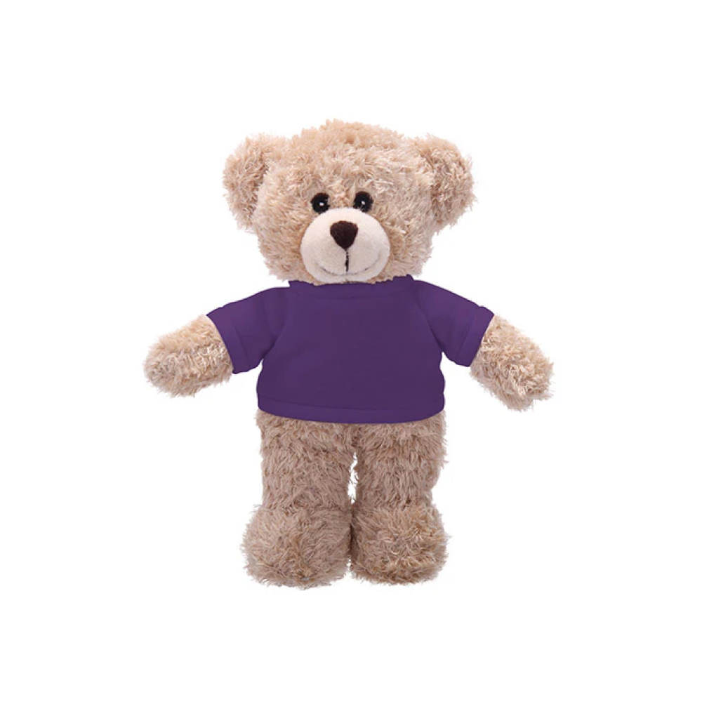 Soft Plush Tan Teddy Bear with Tee