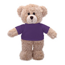 Soft Plush Tan Teddy Bear with Tee-4