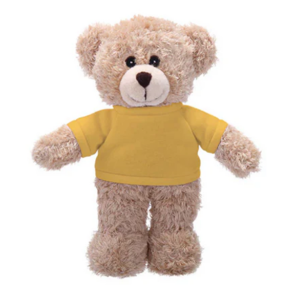 Soft Plush Tan Teddy Bear with Tee