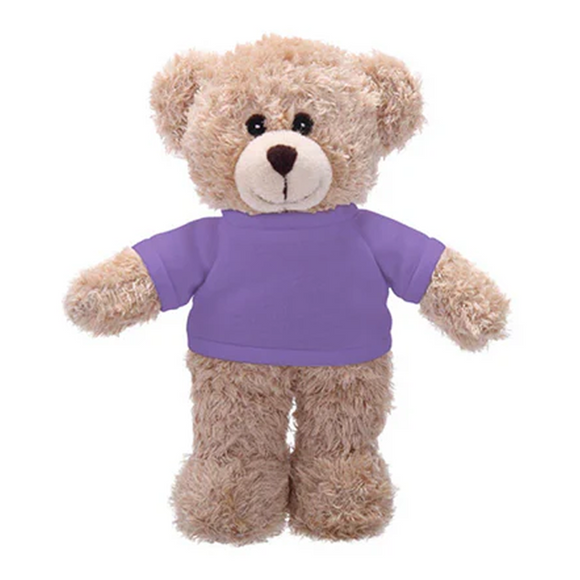 Soft Plush Tan Teddy Bear with Tee